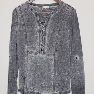 June and Delancey grey burnout Henley